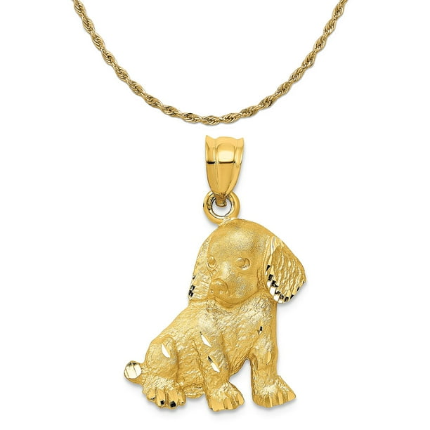 14k Yellow Gold Dog Charm 14k Yellow Gold Dog Charm
